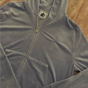 Juicy Couture Lavender Velour Zip-Up Hoodie